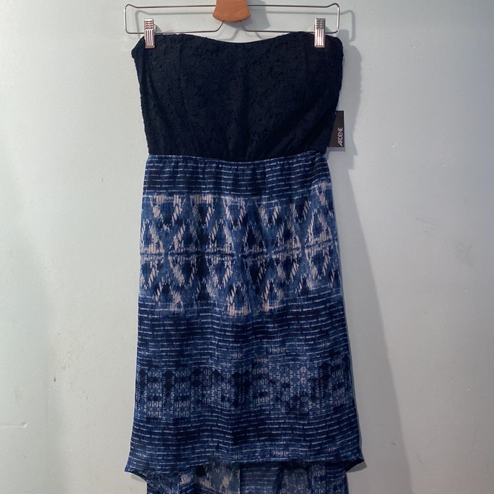 NWT Ardene high low strapless dress